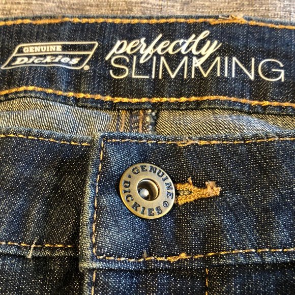 DICKIES Jeans - denim relaxed fit, tummy control - women's size 16R - blue - NWT - Picture 3 of 5